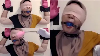 MILF Hijabers Mata Ditutup Cosplay BDSM Video by KingBokep