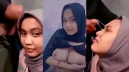 Hijab Cantik Sepong Crot di Muka Video by Indo18