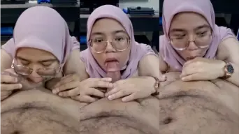 Sepongan Cewek Jilbab Pink Lagi Viral Video by BOKEPSIN