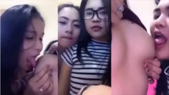 3 Cewek Mainin Toket Live Video by BebasIndo