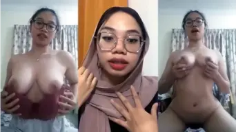 Tiktokers Ukhti Kacamata Hijab Tersebar Video by Eporner
